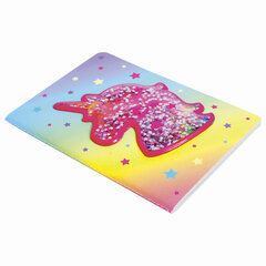 Блокнот МАЛЫЙ ФОРМАТ (103&times;148 мм) А6, 32 л., сшивка, декор, клетка, ЮНЛАНДИЯ, Единорог, 662707