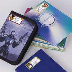 Наклейки для маркировки школьных принадлежностей &laquo;Школа&raquo;, 12 штук, ассорти, 14&times;21 см, ЮНЛАНДИЯ, 662711