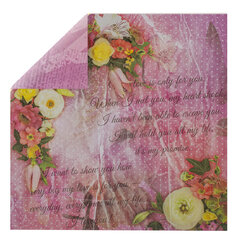 Бумага для скрапбукинга 15&times;15 см &laquo;Шебби-шик&raquo;, двусторонняя, 12 листов, 12 дизайнов, 180 г/<wbr/>м<sup>2</sup>, ОСТРОВ СОКРОВИЩ, 662761