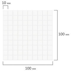 Двусторонние клеевые подушечки 10&times;10&times;2 мм, ВСПЕНЕННАЯ ОСНОВА, 300 шт., BRAUBERG, 662785