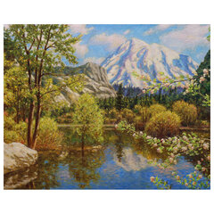 Картина по номерам 40&times;50 см, ОСТРОВ СОКРОВИЩ &laquo;Дыхание весны&raquo;, на подрамнике, акрил, кисти, 662888