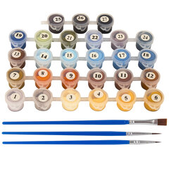 Картина по номерам 40&times;50 см, ОСТРОВ СОКРОВИЩ &laquo;Осень в Подмосковье&raquo;, на подрамнике, акрил, кисти, 662891