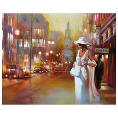 Картина по номерам 40&times;50 см, ОСТРОВ СОКРОВИЩ &laquo;Огни большого города&raquo;, на подрамнике, акрил, кисти, 662910