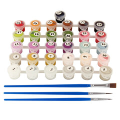 Картина по номерам 40&times;50 см ОСТРОВ СОКРОВИЩ &laquo;Натюрморт с сиренью и черешней&raquo; на подрамнике, акрил, кисти, 662912