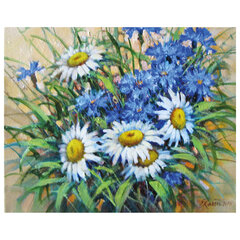 Картина по номерам 40&times;50 см, ОСТРОВ СОКРОВИЩ &laquo;Ромашки&raquo;, на подрамнике, акрил, кисти, 662913