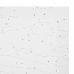 Картина по номерам 40&times;50 см, ОСТРОВ СОКРОВИЩ &laquo;Лунная ночь&raquo;, на подрамнике, акрил, кисти, 663282