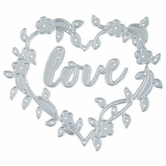 Ножи &laquo;Love в рамке&raquo; для Машинки для вырубки и тиснения ОС-5, 99&times;84,4 мм, ОСТРОВ СОКРОВИЩ, 663812