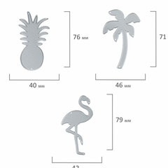 Ножи &laquo;Тропики&raquo; для Машинки для вырубки и тиснения ОС-5, 3 штуки, 97&times;114 мм, ОСТРОВ СОКРОВИЩ, 663817