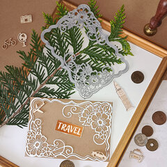 Нож &laquo;Цветочная рамка&raquo; для Машинки для вырубки и тиснения ОС-5, 105&times;148 мм, ОСТРОВ СОКРОВИЩ, 663819