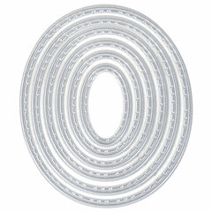 Ножи &laquo;Овалы&raquo; для Машинки для вырубки и тиснения ОС-5, 73&times;62 мм, 6 штук, ОСТРОВ СОКРОВИЩ, 663824