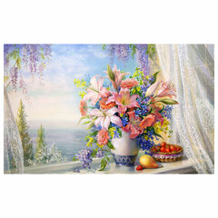 Картина стразами (алмазная мозаика), 40&times;50 см, ОСТРОВ СОКРОВИЩ &laquo;Букет с гладиолусами&raquo;, без подрамника, 663866