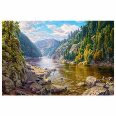 Картина стразами (алмазная мозаика), 40&times;50 см, ОСТРОВ СОКРОВИЩ &laquo;Горная речка&raquo;, без подрамника, 663867