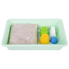 Кинетический Умный песок &laquo;Чудесный замок&raquo; с песочницей и формочками, 1 кг, BRAUBERG KIDS, 664918