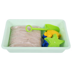 Кинетический Умный песок &laquo;Морские фантазии&raquo; с песочницей и формочками, 1 кг, BRAUBERG KIDS, 664919