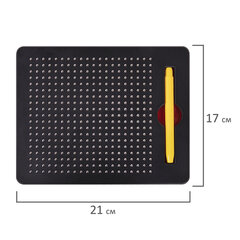 Магнитный планшет-доска MAGPAD MEDIUM для рисования 17&times;21 см, 380 шариков, BRAUBERG KIDS, 664921