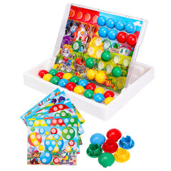 Мозаика пластиковая в чемодане &laquo;Мозайкин&raquo;, 48 деталей ширина 3 см, 16 карточек, РК, И-7495