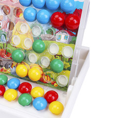 Мозаика пластиковая в чемодане &laquo;Мозайкин&raquo;, 48 деталей ширина 3 см, 16 карточек, РК, И-7495