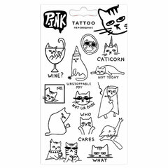 Наклейки-тату переводные АССОРТИ, Ч/<wbr/>Б, 11&times;20 см, PRIORITY