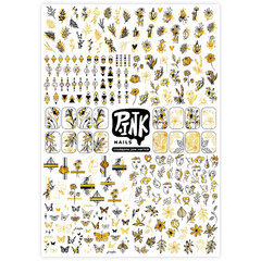 Наклейки-слайдеры для ногтей фольгированные АССОРТИ, 21&times;14,8 см, PRIORITY