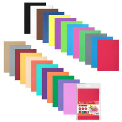 Пористая резина/<wbr/>фоамиран А4, 1 мм, НАБОР, 25 листов, 25 цветов, яркие цвета, ОСТРОВ СОКРОВИЩ, 665098