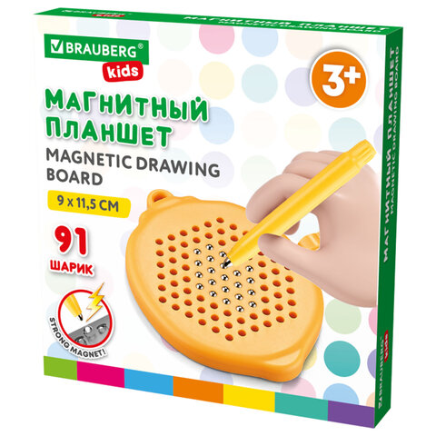 Магнитный планшет MAGPAD MINI для рисования 9х11,5 см, 91 шарик, ассорти, BRAUBERG KIDS, 665106 - фото 11