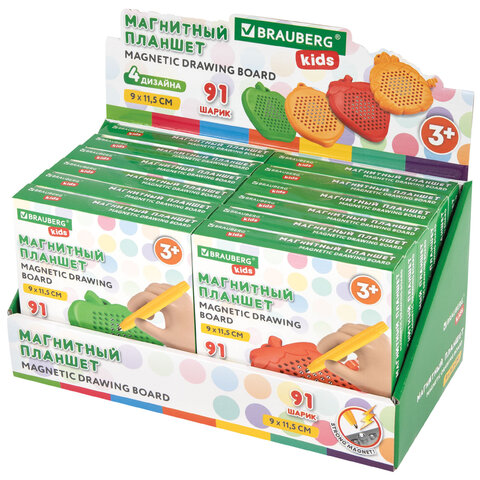 Магнитный планшет MAGPAD MINI для рисования 9х11,5 см, 91 шарик, ассорти, BRAUBERG KIDS, 665106 - фото 8
