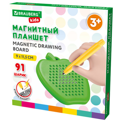 Магнитный планшет MAGPAD MINI для рисования 9х11,5 см, 91 шарик, ассорти, BRAUBERG KIDS, 665106 - фото 10