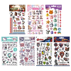 Наклейки-тату переводные АССОРТИ, ЦВЕТНЫЕ, 11х20 см, PRIORITY