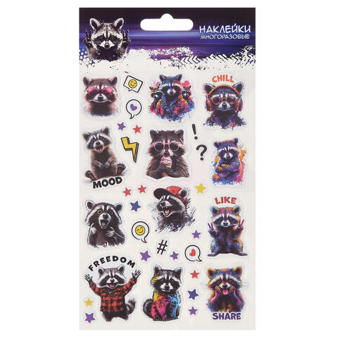 Наклейки объемные АССОРТИ, 11х20 см, PRIORITY - фото 9