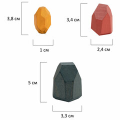 Балансир-головоломка &laquo;Башня Туми Иши&raquo;, 15 цветных деревянных камней, ЗОЛОТАЯ СКАЗКА, 665257