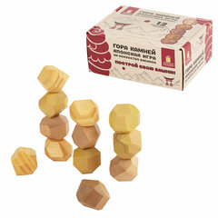 Балансир-головоломка &laquo;Башня Туми Иши&raquo;, 12 деревянных камней, ЗОЛОТАЯ СКАЗКА, 665258