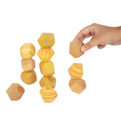 Балансир-головоломка &laquo;Башня Туми Иши&raquo;, 12 деревянных камней, ЗОЛОТАЯ СКАЗКА, 665258