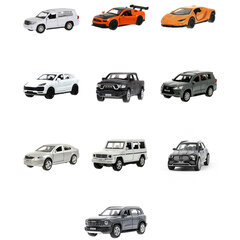 Машина металлическая коллекционная АССОРТИ 2, длина 12 см, инерционная, 10 видов, ТЕХНОПАРК N-002