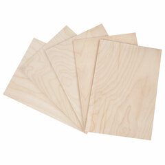 Заготовки для творчества, деревянные, без рисунков, 5 шт., 21&times;30 см, BRAUBERG HOBBY, 665313