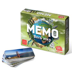 Игра настольная МЕМО 50 карточек, АССОРТИ 8 сюжетов, НЕСКУЧНЫЕ ИГРЫ, 67875