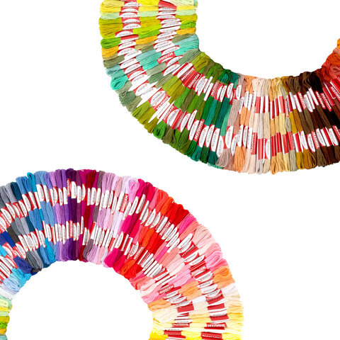 Нитки для вышивания (мулине), Набор 150 цветов, 8 м, полиэфир, DEVELIA (Девелия), 665433