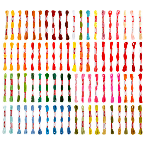 Нитки для вышивания (мулине), Набор 150 цветов, 8 м, полиэфир, DEVELIA (Девелия), 665433