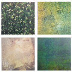 Бумага для скрапбукинга 30&times;30 см &laquo;Милитари&raquo;, двусторонняя, 12 листов, 180 г/<wbr/>м<sup>2</sup>, ОСТРОВ СОКРОВИЩ, 665436