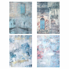 Бумага для скрапбукинга 15&times;21 см &laquo;Текстуры&raquo;, двусторонняя,12 листов, 240 г/<wbr/>м<sup>2</sup>, ОСТРОВ СОКРОВИЩ, 665443