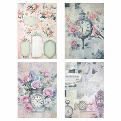 Бумага для скрапбукинга 15&times;21 см &laquo;В винтажном стиле&raquo;, двусторонняя, 12 листов, 240 г/<wbr/>м<sup>2</sup>, ОСТРОВ СОКОРВИЩ, 665444