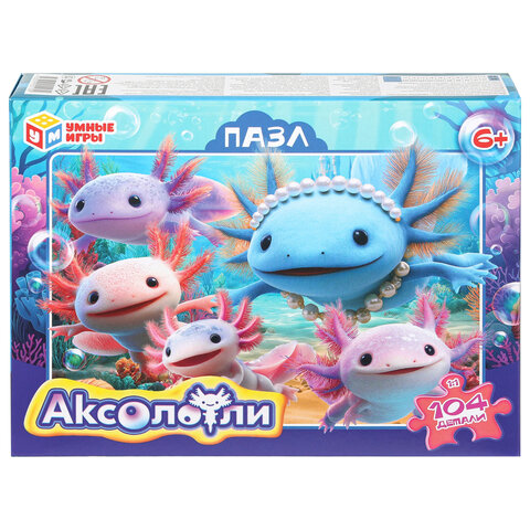 Пазл картонный для детей, лицензия АССОРТИ, УМНЫЕ ИГРЫ