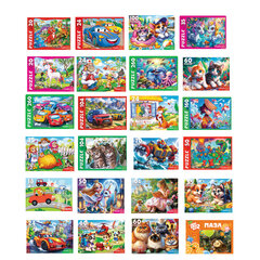 Пазл картонный "МАКСИ-ПАЗЛЫ", АССОРТИ, 180х125х40 мм, РК