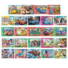 Пазл картонный "МАКСИ-ПАЗЛЫ", АССОРТИ, 180х125х40 мм, РК