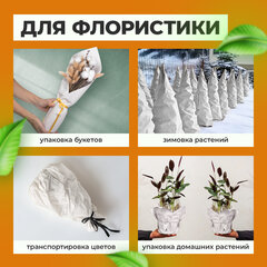 Бумага для творчества и упаковки, газетная, рулон 840 мм х 300 м, 45 г/м2, BRAUBERG, 665567