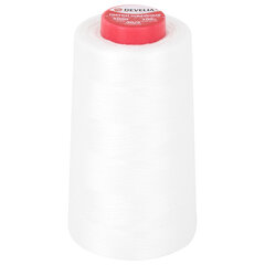 Нитки швейные 40/<wbr/>2 5000 ярд. (4572 м), 1 шт. белые, DEVELIA (Девелиа), 665620