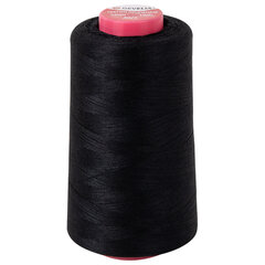 Нитки швейные 40/<wbr/>2 5000 ярд. (4572 м), 1 шт. черные, DEVELIA (Девелиа), 665621