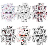 Наклейки-тату, набор 5 листов, АССОРТИ, 21х14,8 см, PY