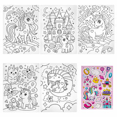 Набор ЮНОГО ХУДОЖНИКА &laquo;ЕДИНОРОГ&raquo; для рисования и творчества в кейсе ЮНЛАНДИЯ, 165 предметов, 665670