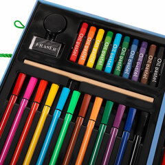 Набор ЮНОГО ХУДОЖНИКА &laquo;ОРЕЛ&raquo; для рисования и творчества в кейсе ЮНЛАНДИЯ, 75 предметов, 665674