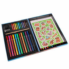 Набор ЮНОГО ХУДОЖНИКА &laquo;ОРЕЛ&raquo; для рисования и творчества в кейсе ЮНЛАНДИЯ, 75 предметов, 665674